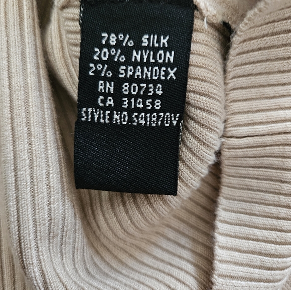 NWOT - BCBGMaxAzria Silk Blend Tan Jersey - Size XL - Picture 11 of 11